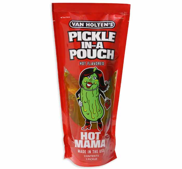 VAN HOLTEN HOT MAMA  PICKLE IN A POUCH