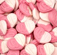 Swedish style candy sweet heart strawberry and vanilla 100G